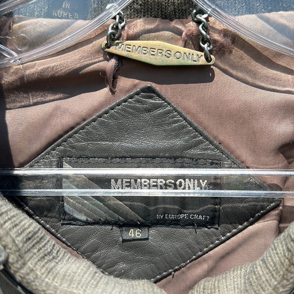 Authentic men’s Members only leather jacket - Picture 4 of 13